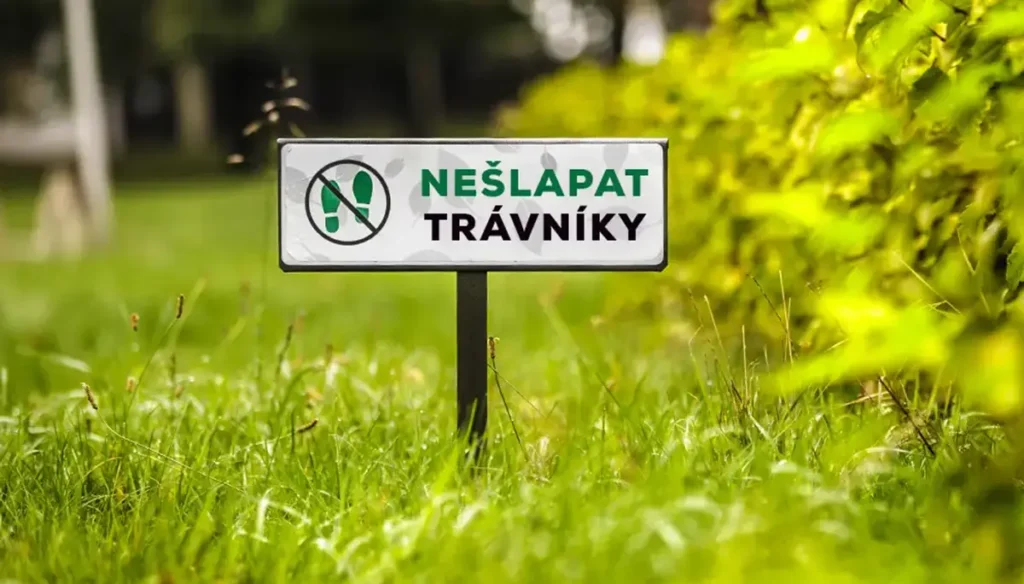 Informační cedule – čistá ekologie!