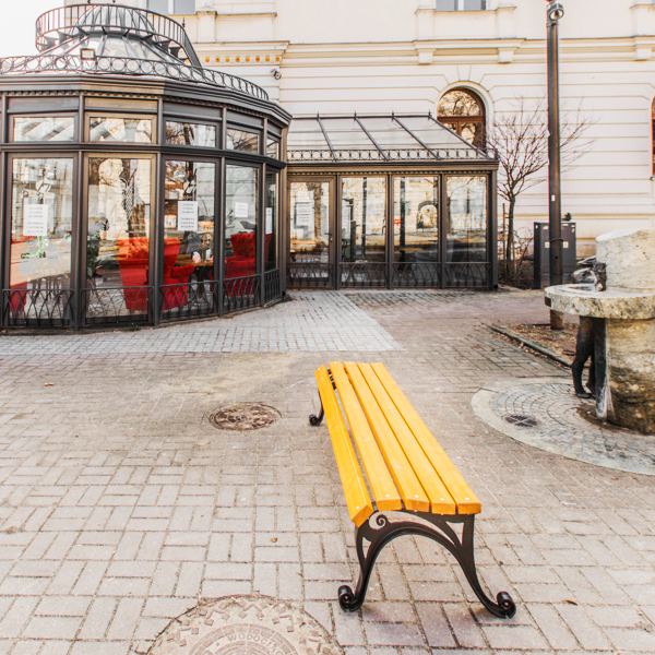 Zahradní Vídeňská lavička bez opěradla