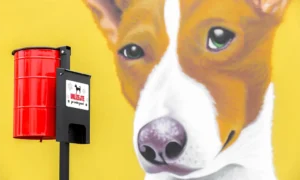 Koš na psí exkrementy Tobi s distributorem