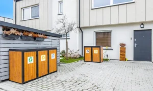 Wiata śmietnikowa Herakles III na 3 kosze