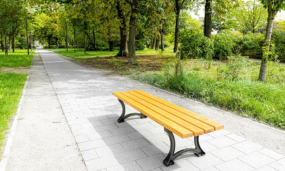 Lavička Lodž bez opěradla