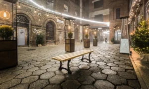 Lavička Lodž bez opěradla