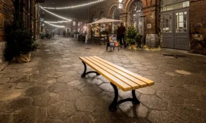 Lavička Lodž bez opěradla