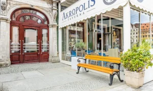 Lavička Vídeňská s loketní opěrkou