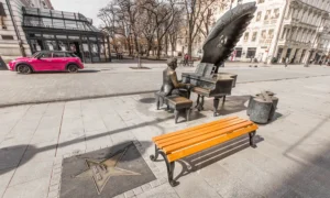 Lavička Vídeňská bez opěradla