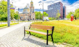 Lavička Gladiátor s loketní opěrkou