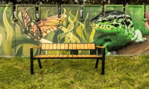 Lavička Gladiator Prestige s dřevěnou loketní opěrkou