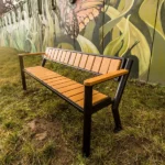 Lavička Gladiator Prestige s dřevěnou loketní opěrkou