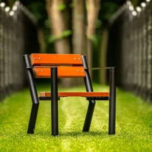 Parková židle Gladiator s loketní opěrkou