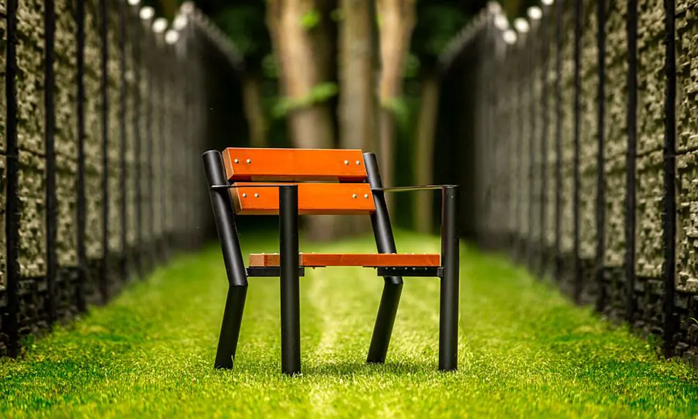 Parková židle Gladiator s loketní opěrkou