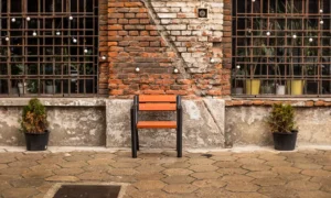 Parková židle Gladiator s loketní opěrkou