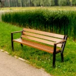 Lavička Gladiator BIS s dřevěnou loketní opěrkou