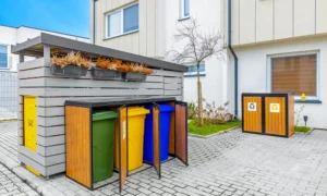 Wiata śmietnikowa Herakles II na 2 kosze