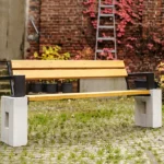 Lavička Roma s loketní opěrkou