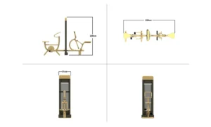 Cyklotrenažér a jezdecký trenažér JW 09 – JW 10