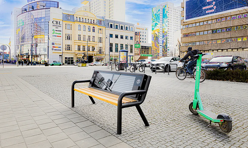 Solární lavička Helios