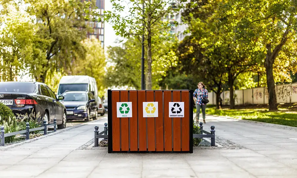 Odpadkový koš na tříděný odpad Aster