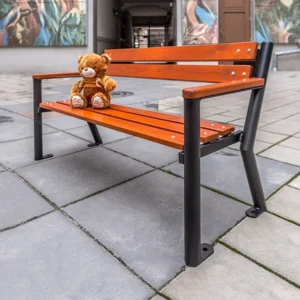 Dětská Lavička Rumcajs s dřevěnou loketní opěrkou