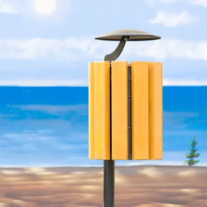 Odpadkový koš Ženeva se stříškou