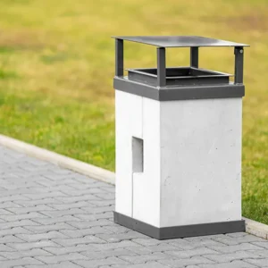 Odpadkový koš Roma se stíškou