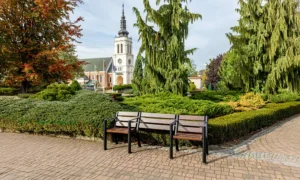 Lavička Agora s prostorem pro invalidní